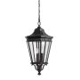 Feiss COTSWOLD LANE FE-COTSLN8-L-BK Závěsná lampa 3x60W/E14 IP23