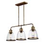 Feiss HOBSON FE-HOBSON-3P-AB Závěsná lampa 3x75W/E27