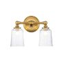 Feiss Hugeunot Lake FE-HUGOLAKE2BATH-BB Kinkiet 2x3.5W/G9 IP44