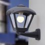 Fumagalli Nardo FMG-NARDO-DARIO-BLK Nástěnná lampa 1x23W/E27 IP55