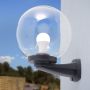 Fumagalli Nardo FMG-NARDO-GLOBE-BLK Nástěnná lampa 1x23W/E27 IP55