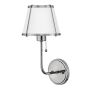 Hinkley Lighting Clarke HK-CLARKE1-PN-WH Nástěnná lampa 1x40W/E27 IP20