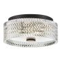 Hinkley Lighting Elle HK-ELLE-F-S-BK Stropní lampa 2x60W/E27 IP20