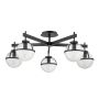 Hinkley Lighting Hollis HK-HOLLIS-5-C-BK Stropní lampa 5x40 W/E14 ip44