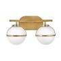 Hinkley Hollis HK-HOLLIS2-O-HB-BATH Kinkiet 2x60W/E14 IP44