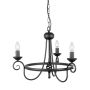 Elstead Lighting HARLECH HR3A-BLACK Lustr 3x60W/E14