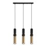 Italux ISIDORA PND-14290-3A-BK-BRO Závěsná lampa 3x25W/GU10 IP20