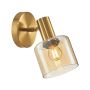 Italux SANTIA WL-65342-1 BRO+AMBER Nástěnná lampa 1x40W/E27 IP20