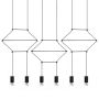 King Home FLUSSO LINE JD0032-6P Závěsná lampa 6x3W/G9 3000K 1440LM IP20