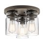 Kichler BRINLEY KL-BRINLEY-F-OZ Stropní lampa 3x60W/E27