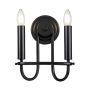 Kichler Capitol Hill KL-CAPITOL-HILL2-BLK Nástěnná lampa 2x40 W/E14