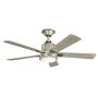 Kichler Colerne KLF-COLERNE-52-BN Wentylator 1x10W/LED 3000K 1116 lm IP20