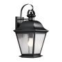 Kichler Mount Vernon KL-MOUNT-VERNON2-L-BK Nástěnná lampa 1x60W/E27 ip44