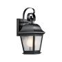 Kichler Mount Vernon KL-MOUNT-VERNON2-S-BK Nástěnná lampa 1x60W/E27 ip44