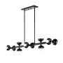 Kichler Palta KL-PALTA-LP10-BK Závěsná lampa 10x40W/E14 IP20