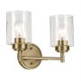 Kichler Winslow KL-WINSLOW-2W-NBR Nástěnná lampa 2x60W/E27 IP20