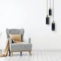 Light Prestige Tirana LP-945/3P BK Závěsná lampa 3x60W/E27 IP20