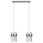 Light Prestige Vetro LP-2910/2L CH Závěsná lampa 2x10W/E14 IP20