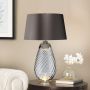 Elstead Lighting LENA LARGE LENA-TL-L-SMOKE Stolní lampa 1X7W/GU10+1x60W/E27