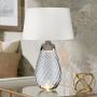 Elstead Lighting LENA LARGE LENA-TL-L-SMOKE-OWSS Stolní lampa 1X7W/GU10+1x60W/E27