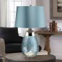Elstead Lighting LENA SMALL LENA-TL-S-BLUE Stolní lampa 1X7W/GU10+1x60W/E27