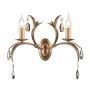 Elstead Lighting LILY LL2-ANT-BRZ Nástěnná lampa 2x60W/E14