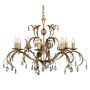 Elstead Lighting LILY LL8-ANT-BRZ Lustr 8x60W/E14
