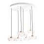 Maxlight LIPARI P0544 Závěsná lampa 7x38w/led 3000k 4050lm ip20