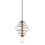 Italux MIRREN MDM-3932/1 BK+BRO Závěsná lampa 1x40W/E27 IP20