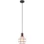 Italux PERIFO MDM-2272/1 BK+COP Závěsná lampa 1x60W/E27 IP20