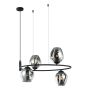 Italux ROXANE MDM-4046-4 BK+SG Závěsná lampa 4x40W/E27 IP20