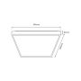 Milagro QUADRO ML7932 Stropní lampa 1x66W/LED 3000K-6000K 7050lm IP20