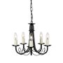 Elstead Lighting MINSTER MN5-BLACK Lustr 5x60W/E14