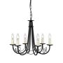 Elstead Lighting MINSTER MN6-BLACK Lustr 6x60W/E14