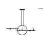 King Home ALURE LINE TWIN MSE010100346 Stropní lampa 7x5W|16W/G9 3000K 1280LM IP20
