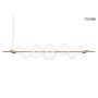 King Home ECHO MSE010100348 Závěsná lampa 1x16W/LED 3000K 1280LM IP20