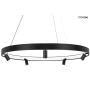 King Home MOOSEE CIRCLE SPOT BLACK MSE010100164 Závěsná lampa 1x75,8W/LED 3000K 6100LM IP20