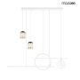 King Home STARS MSE010100343 Závěsná lampa 1x46W/LED 3000K 3680LM IP20