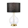 Elstead Lighting Orb ORB-CLEAR-AB-BLK Lampa stołowa 1x60W/E27