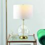 Elstead Lighting Orb ORB-CLEAR-AB-WHT Lampa stołowa 1x60W/E27