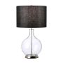 Elstead Lighting Orb ORB-CLEAR-PN-BLK Lampa stołowa 1x60W/E27