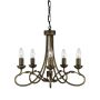 Elstead Lighting OLIVIA OV5-BLK-GOLD Lustr 5x60W/E14