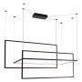 Maxlight GEOMETRIC P0271D Závěsná lampa 3x26,6W/LED 3000K 6400LM IP20