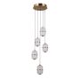 Italux Alani PND-34375-5-HBR Závěsná lampa 5x28W/LED 3000K 2184lm IP20