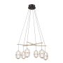 Italux Alani PND-34375-6-BK Závěsná lampa 6x32W/LED 3000K 2496lm IP20