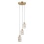 Italux Alma PND-40668-3-HBR Závěsná lampa 3x40W/E27 IP20