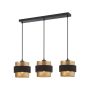 Italux Bans PND-27467-3-BK-GD Závěsná lampa 3x40W/E27 IP20