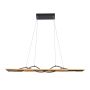 Italux Conato PND-23848-30W-BK-GD Závěsná lampa 2x35W/LED 3000K 1200lm IP20
