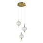 Italux Corado PND-81418-3-BK-GD Závěsná lampa 1x12W/LED 3000K 1084lm IP20