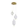 Italux Corado PND-81438-3-GD Závěsná lampa 1x23W/LED 3000K 2104lm IP20